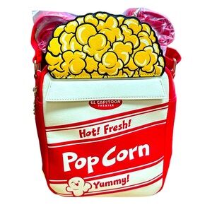 NWT Disney Destination D23 MOG WDI El Capitoon Popcorn Loungefly Crossbody Bag